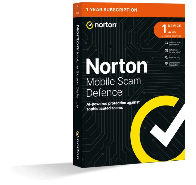 Norton Mobile Scam Defence 2GB - 1 User / 1 Device / 12 Months
