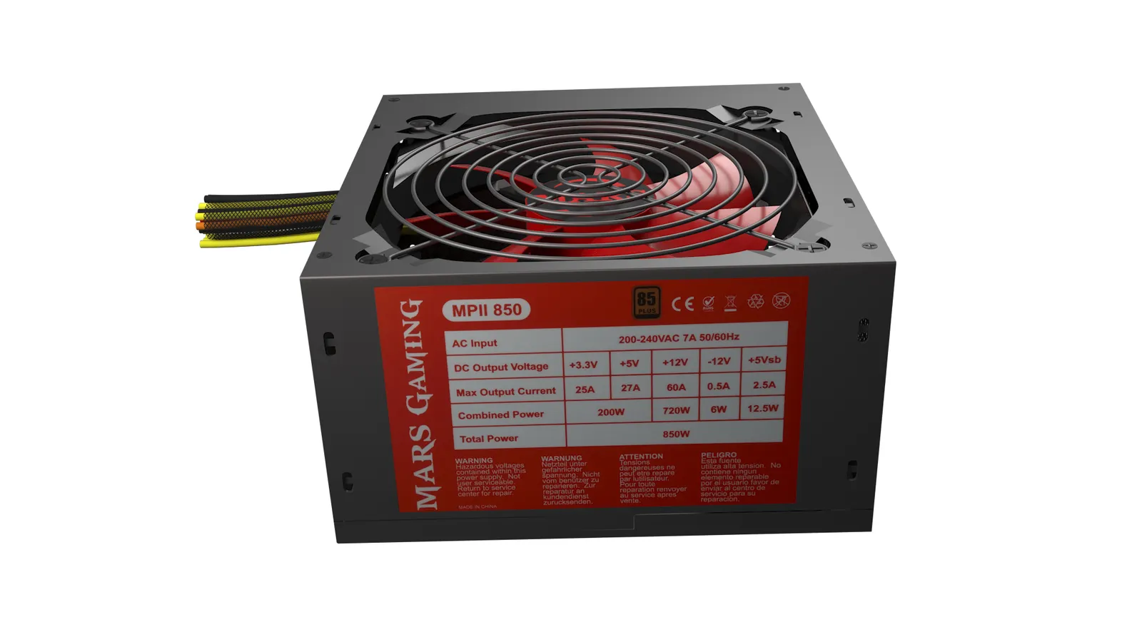 Mars Gaming MPII850 power supply unit – slika 5