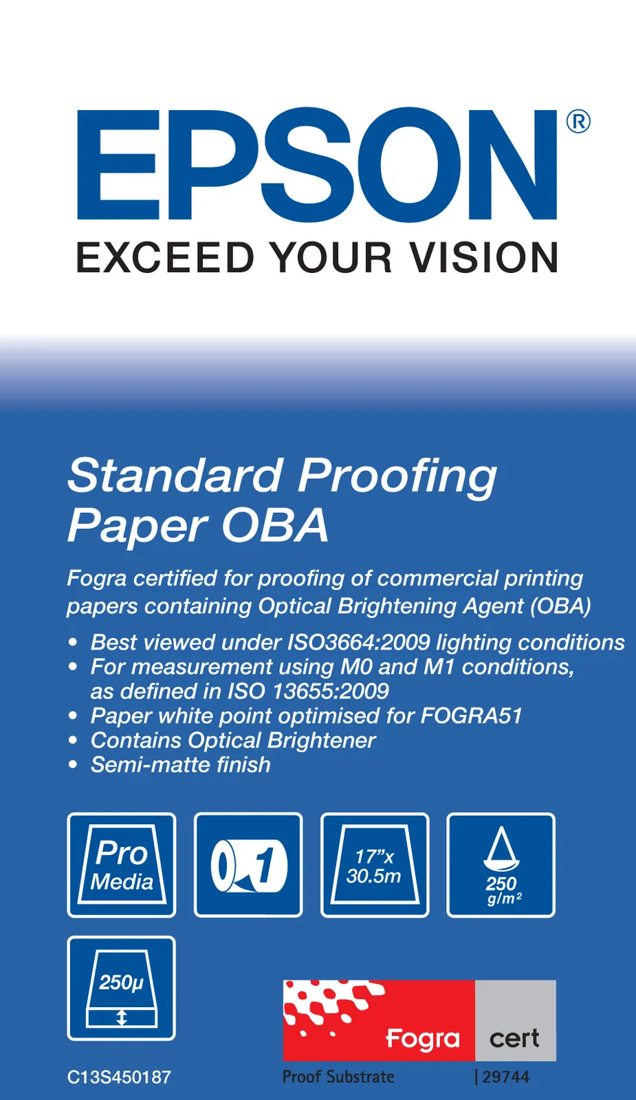 Epson Standard Proofing printing paper