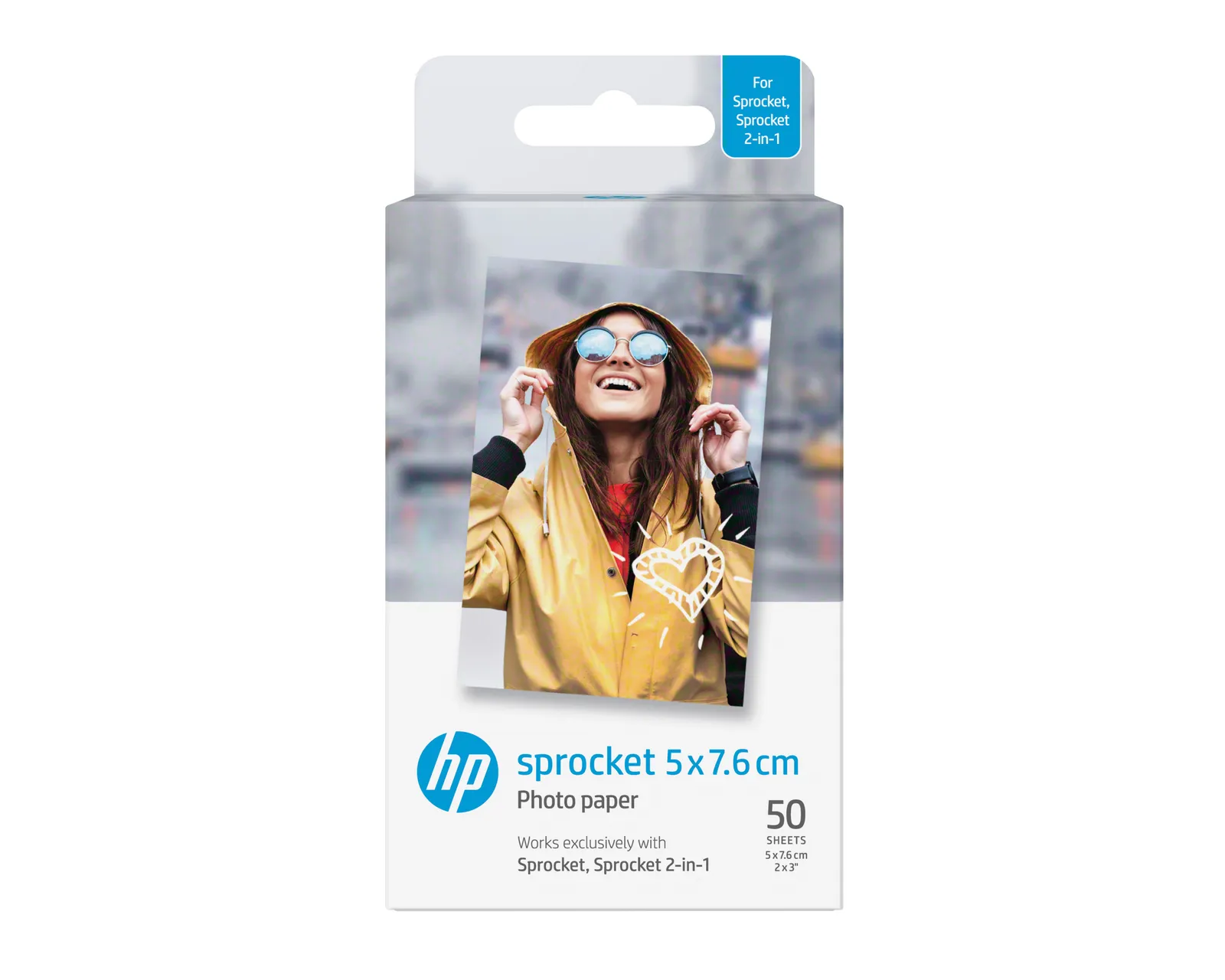 HP Sprocket 2 x 3 in (5 x 7.6 cm) Photo Paper-50 sheets printing paper