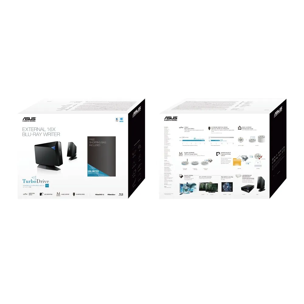 ASUS BW-16D1H-U PRO optical disc drive – slika 3