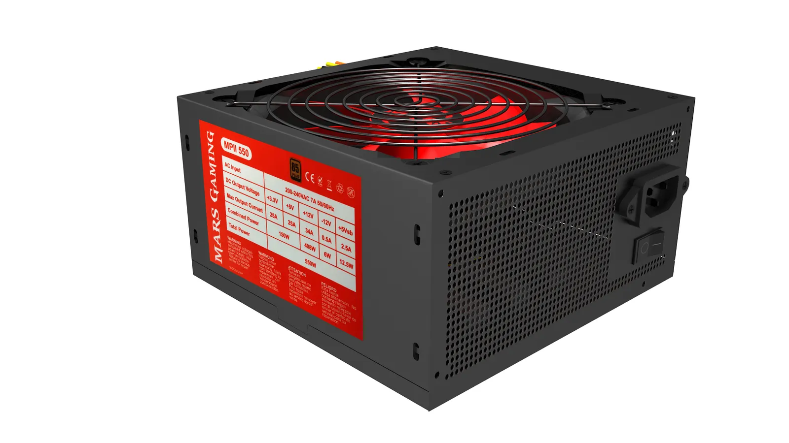 Mars Gaming MPII550 power supply unit – slika 5