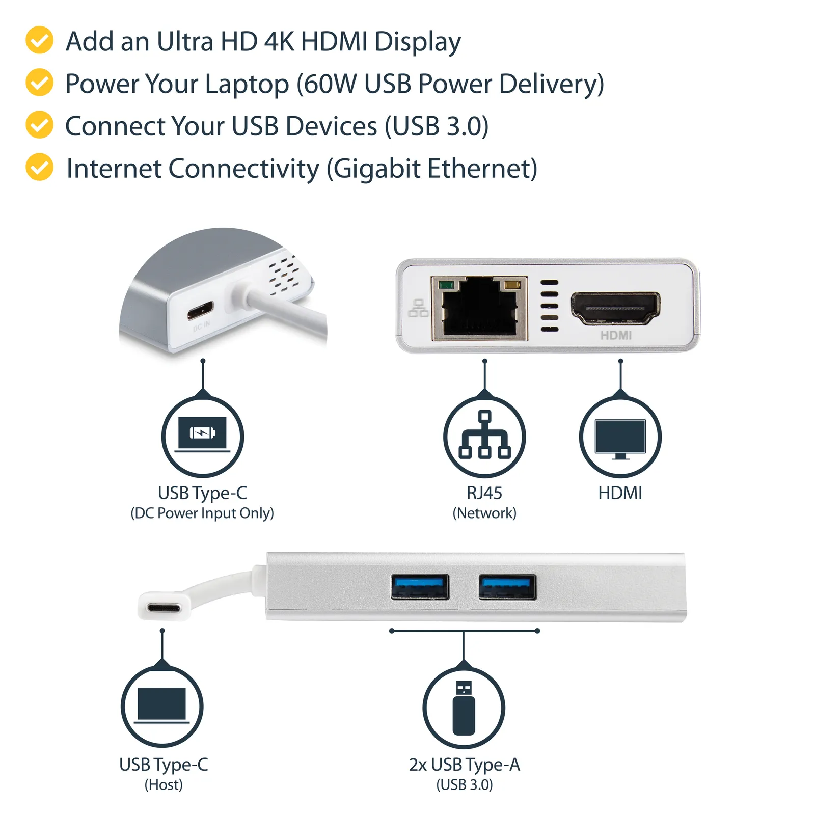 StarTech.com DKT30CHPDW laptop dock/port replicator – slika 9