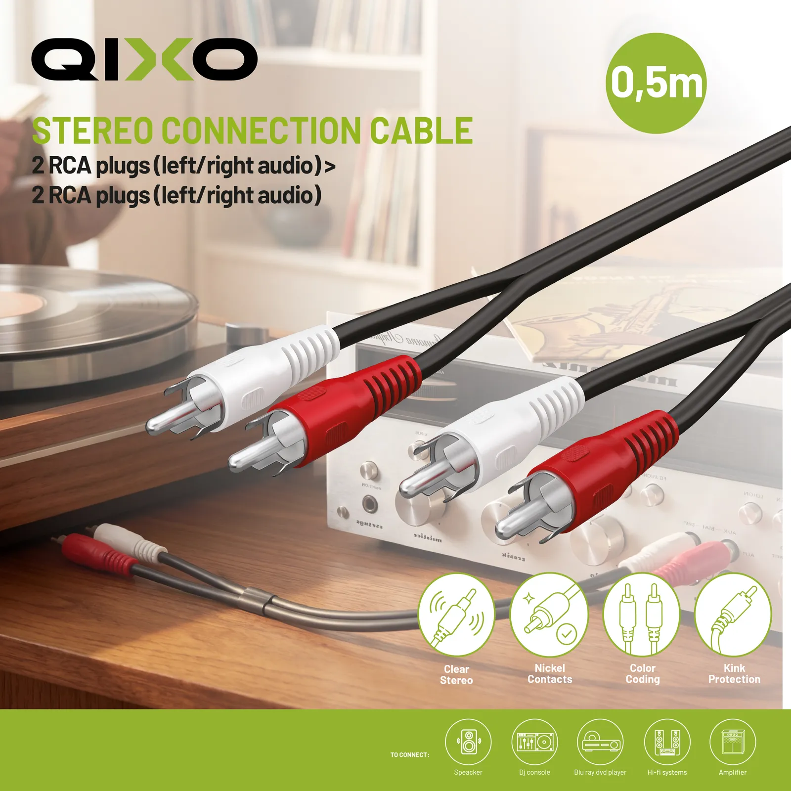 Qixo QXRCA2M05MK audio cable – slika 4
