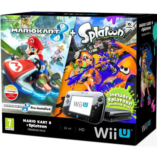 Nintendo Mario Kart 8 + Splatoon Wii U Premium Pack – slika 2