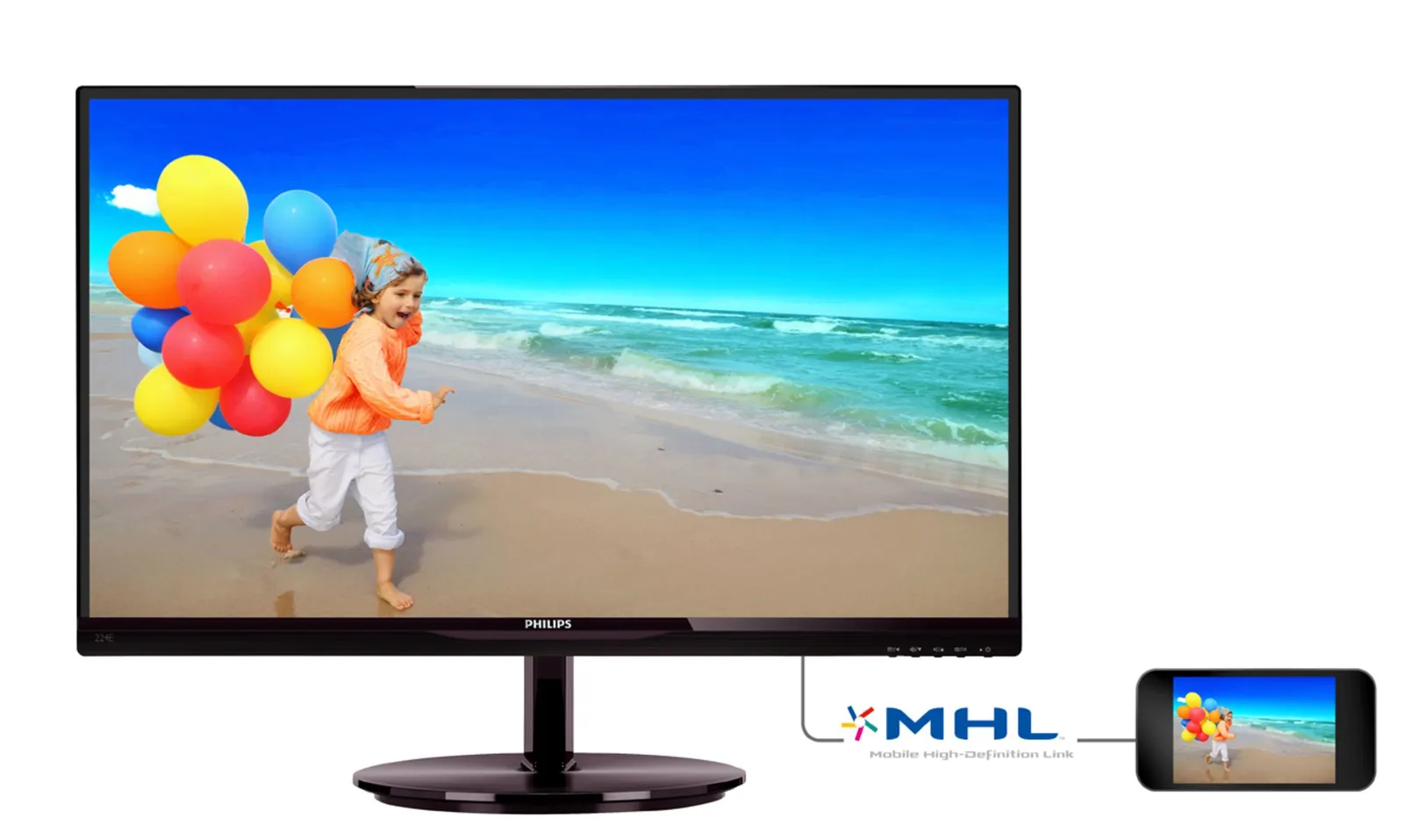 Philips 224E5QHAB/96 computer monitor – slika 2
