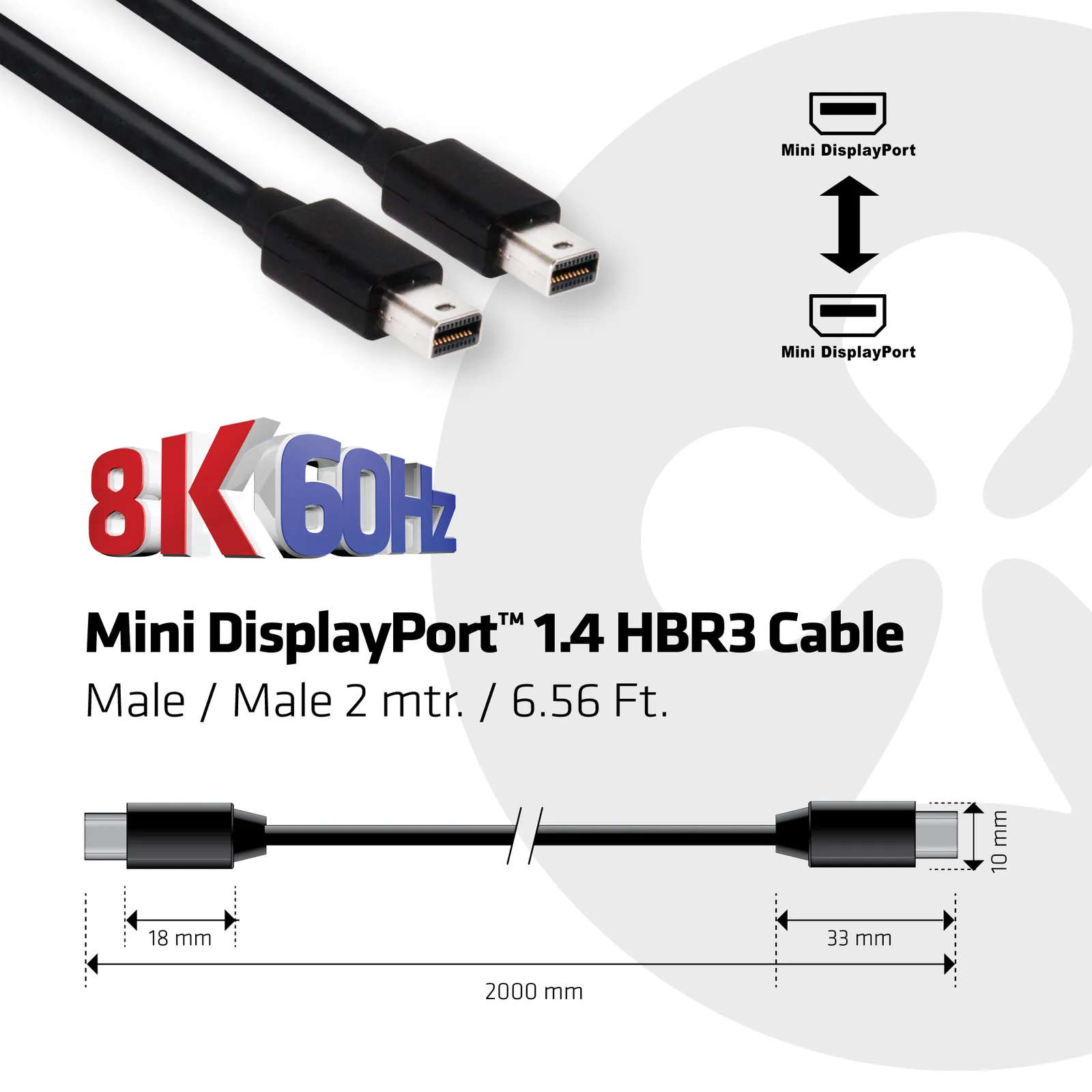 CLUB3D CAC-1164 DisplayPort cable – slika 3