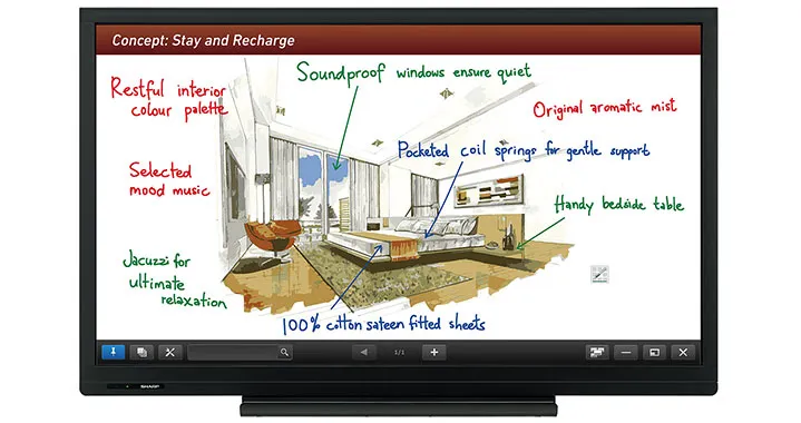 Sharp PN-C703B interactive whiteboard – slika 2