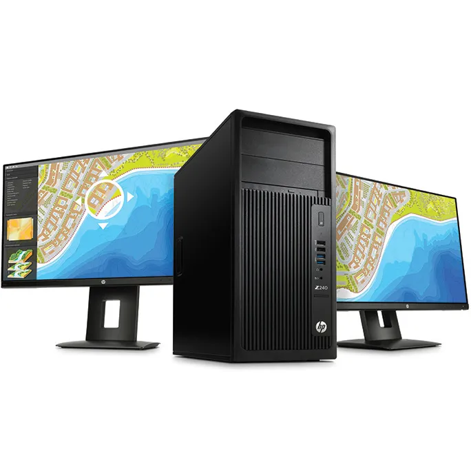 HP 240 MT + NVIDIA Quadro K620 + 2x Z22n PC/workstation