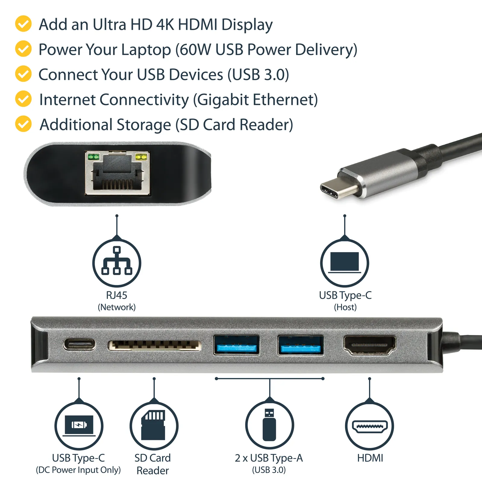 StarTech.com DKT30CSDHPD laptop dock/port replicator – slika 9