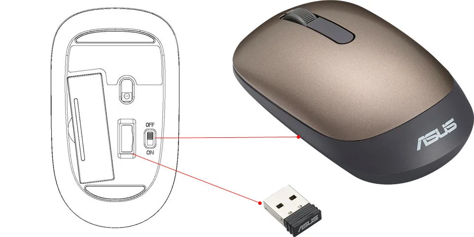 ASUS WT205 mouse – slika 3