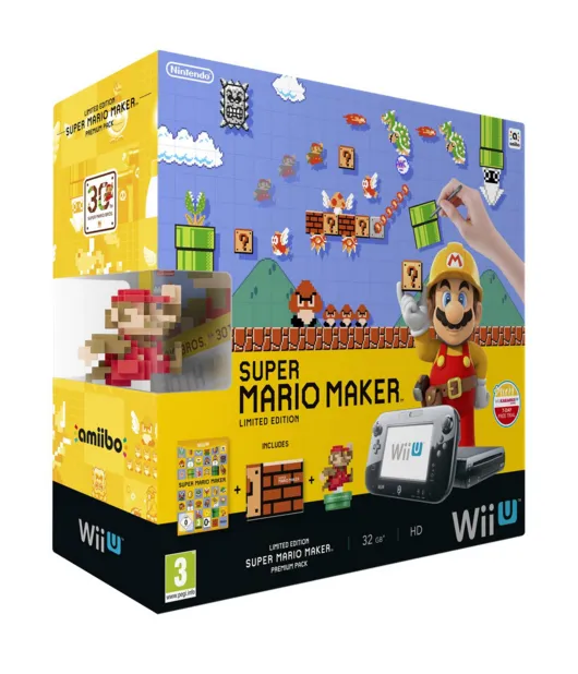 Nintendo Wii U + Super Mario Maker + amiibo – slika 2