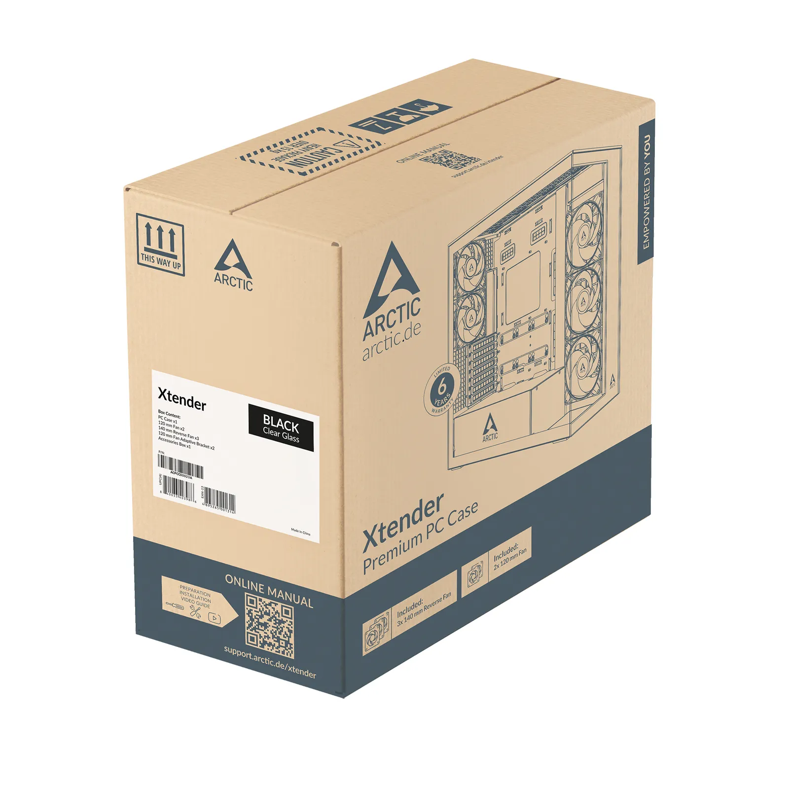 ARCTIC Xtender Black (Clear Glass) – slika 10