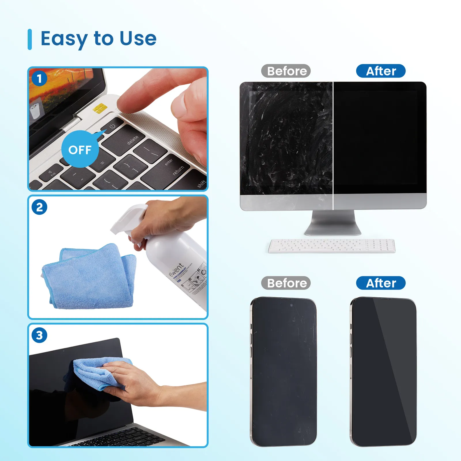Ewent EW5680 equipment cleansing kit – slika 3