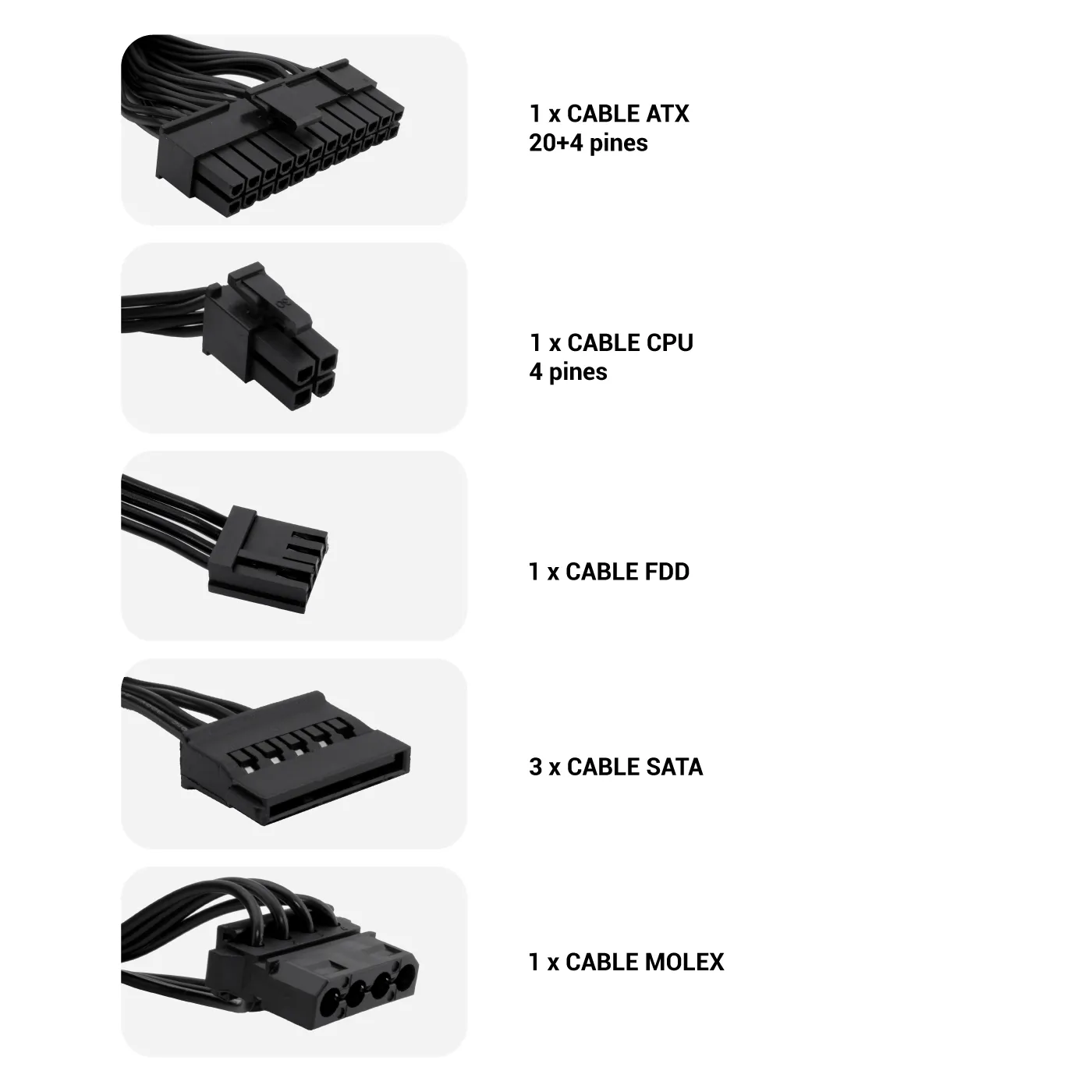 CoolBox BASIC500GR-S power supply unit – slika 3
